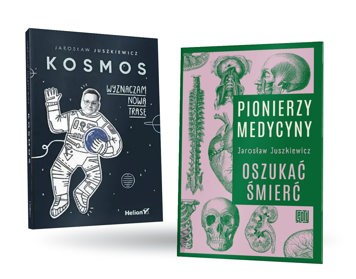 Książki Kosmos i Pionierzy medycyny z Zestawu RTG